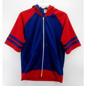 VINTAGE NBA Jacket Medium 80s Warm Up Basketball Hoodie Sweatshirt Zip